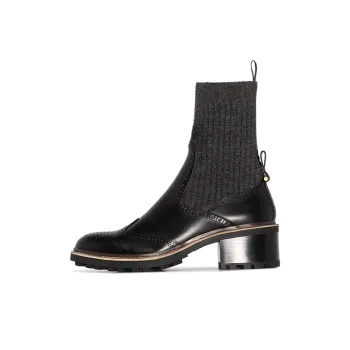 Chloe Franne 35 Ankle Boots 4cm Women's Black
