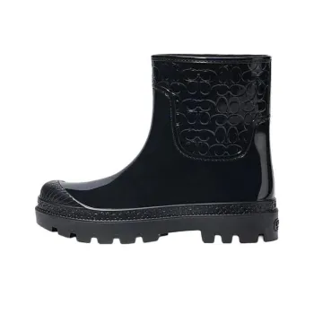 COACH Rain Boots Women's Black
