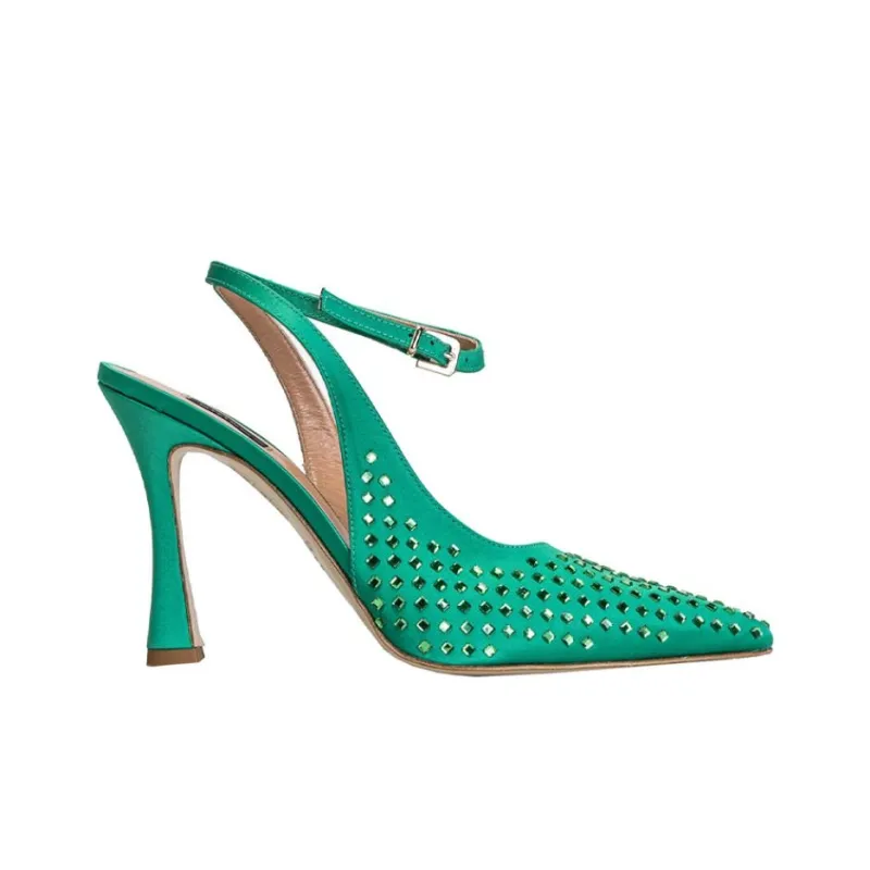 PINKO Irregular Heel High Heels 9cm Women's Green-1