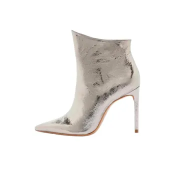 Schutz Palloma Ankle Boots 10cm Women's Metallic