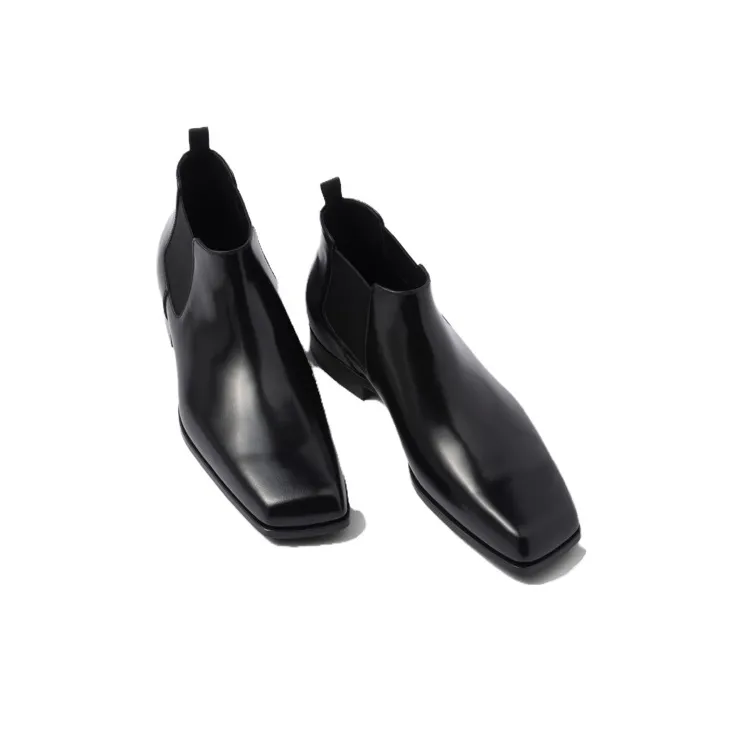 PRADA Ankle-Length Chelsea Boots 2.5cm Men's Black-4