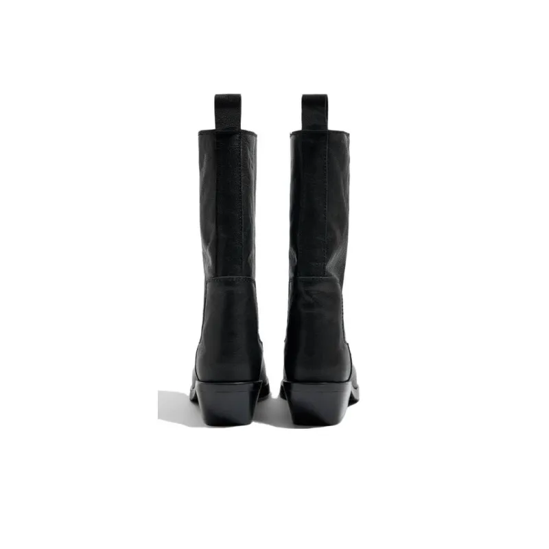 BIMBA Y LOLA Gaucho Ankle Boots 4.5cm Women's Black-3