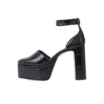 By Far Barb 120mm Crocodile-effect Sandals