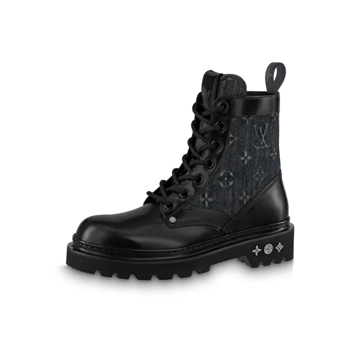 LOUIS VUITTON Fat Ranger Boots 'Black With Monogram'-0