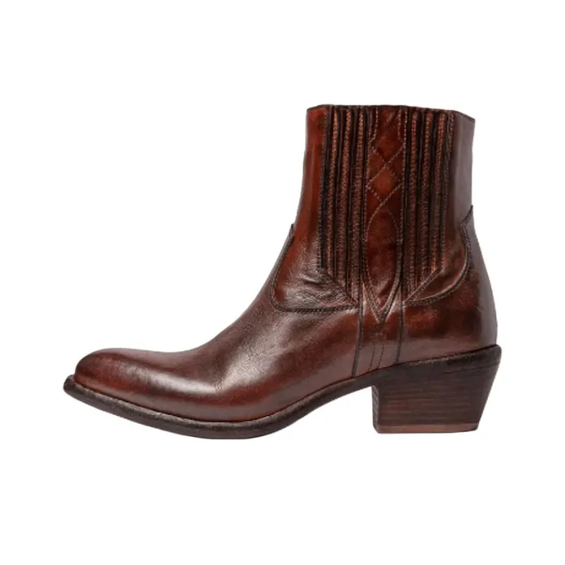 SARTORE Ankle Boots 4.5cm Women's Dark Brown-0