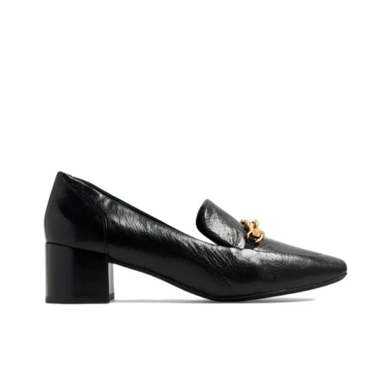 TORY BURCH Jessa Chunky Heel High Heels 5cm Women's Black-1