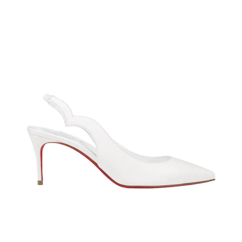 CL LUBOTING Slim Heel High Heels 7cm Women's White-1