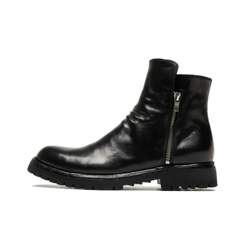Officine Creative Ikonic Ankle Boots Men's Black-0