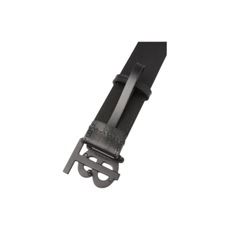Burberry Leather Leather Belts Men's  -4