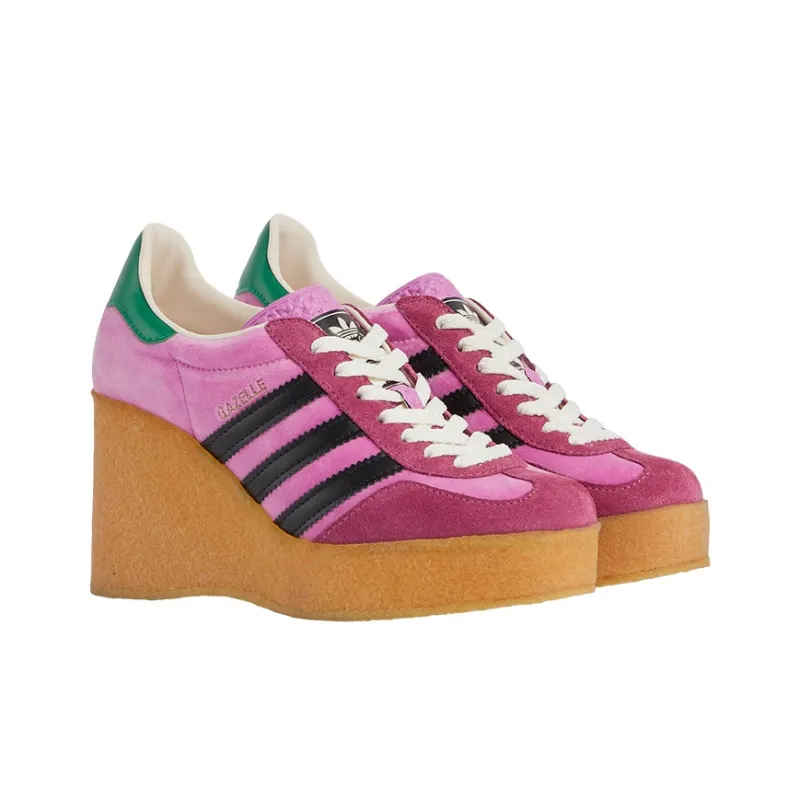 GUCCI Adidas X GUCCI Women's Gazelle 'Pink Velvet'-2