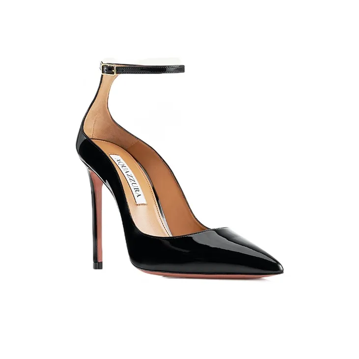 AQUAZZURA Love Affair Pump 105 Slim Heel High Heels 10.5cm Women's Black-2