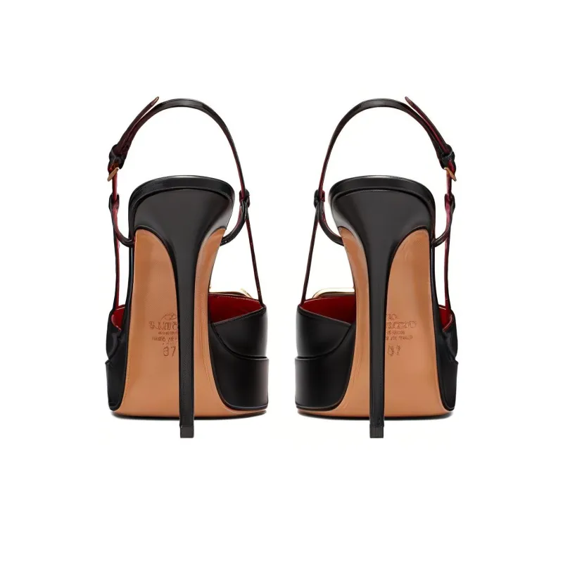 Valentino Garavani VLogo Signature 120mm Slingback Pumps-4
