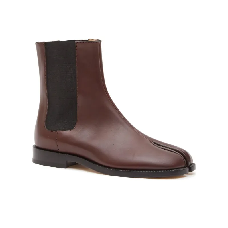 Maison Margiela Tabi Short Chelsea Boots Women's Brown-2