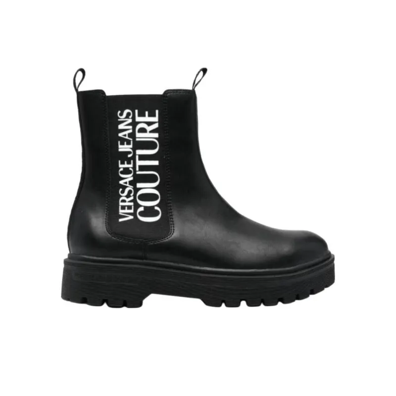VERSACE JEANS COUTURE Leather Chelsea Boots-1
