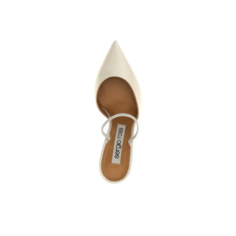 SERGIO ROSSI Godiva Bridal Pointed Toe Pumps-4