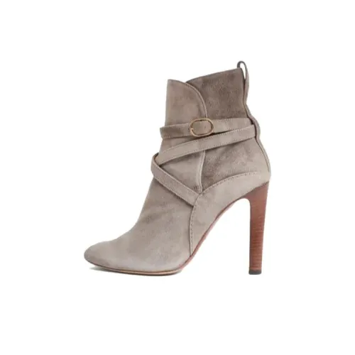 Polo Ralph Lauren Kourtney Ankle Boots 10cm Women's Gray