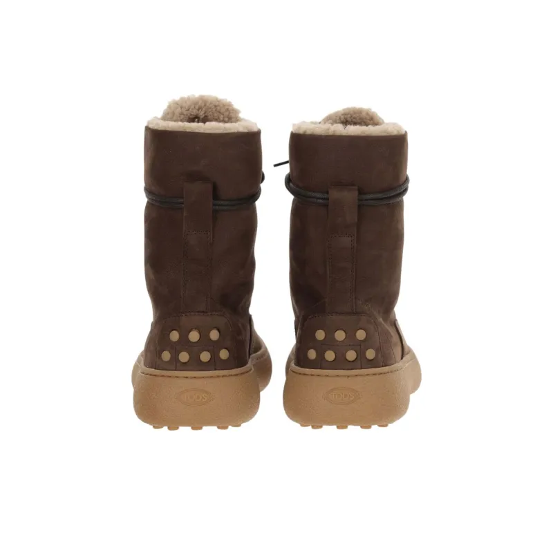 TOD'S Stud Embellished Lace Up Boots Women's-3