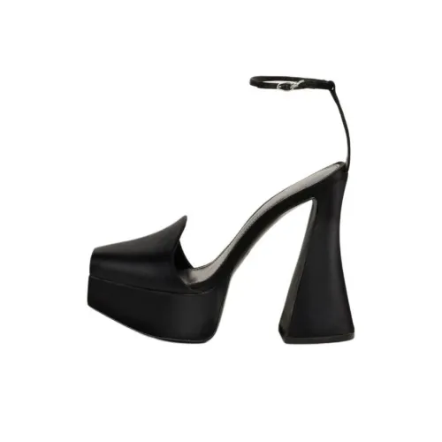 CULT GAIA Laina Platform Irregular Heel High Heels 13.3cm Women's Black
