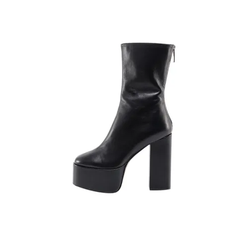 Paris Texas Lexy Round Toe Platform Ankle Boots Women's