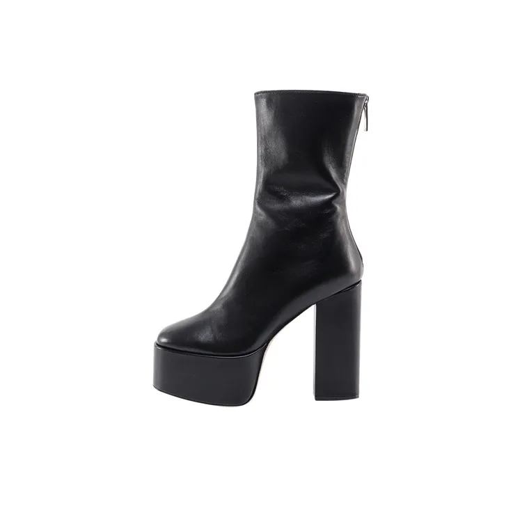 Paris Texas Lexy Round Toe Platform Ankle Boots Women's-0