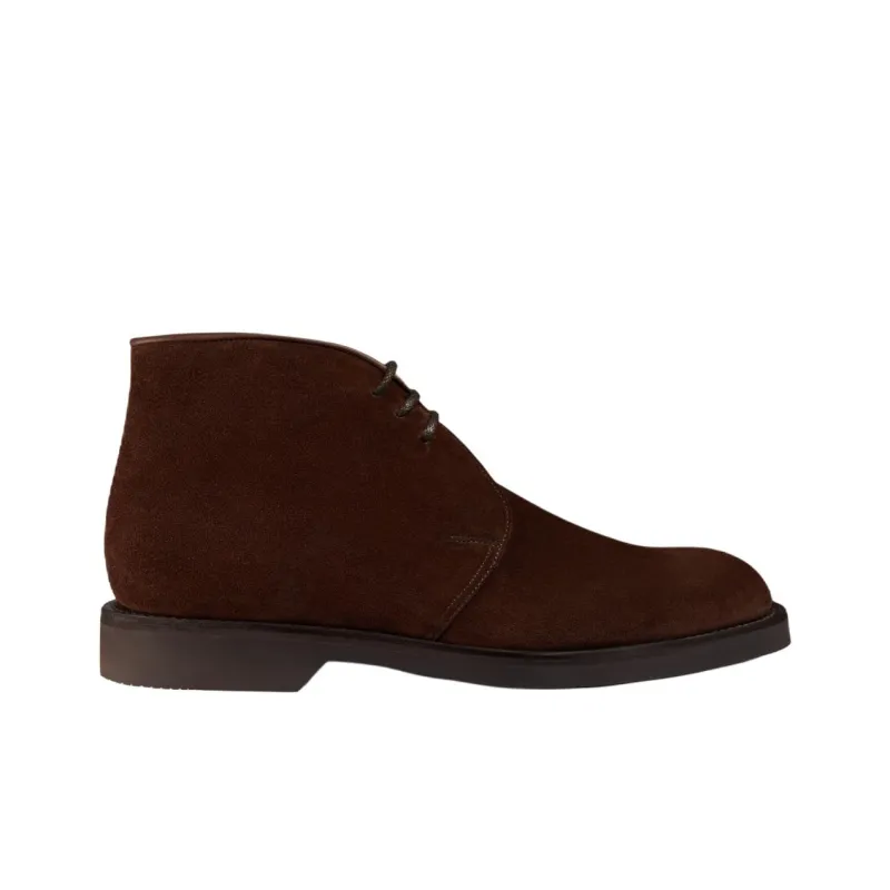 JOHN LOBB Dixter Ankle Boots Men's Dark Brown-1