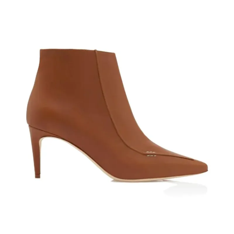 MANOLO BLAHNIK Merasa High Heels 7cm Women's Brown-1