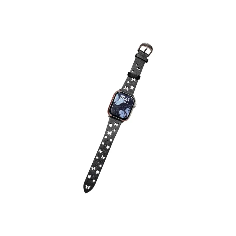 MSSM Watch Band Apple Compatibility Synthetic Leather Material-4