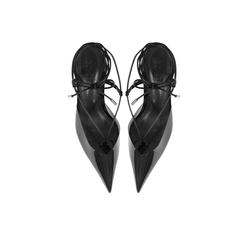 Schutz Elyra High Heels 7.2cm Women's Black-4