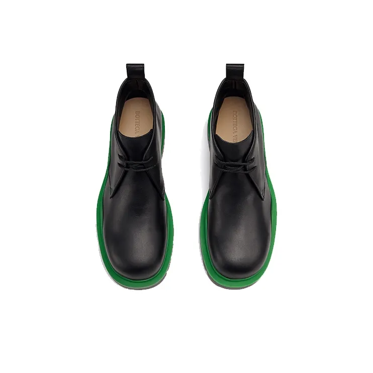 Bottega Veneta Tire Desert Boot Black Green-3