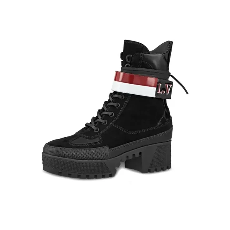 LOUIS VUITTON Laureate Platform Desert Boots 'Black' Women's-1