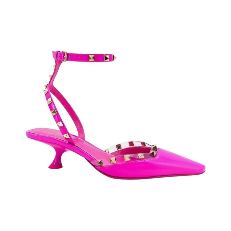 Valentino Slim Heel High Heels Women's Fuchsia-1