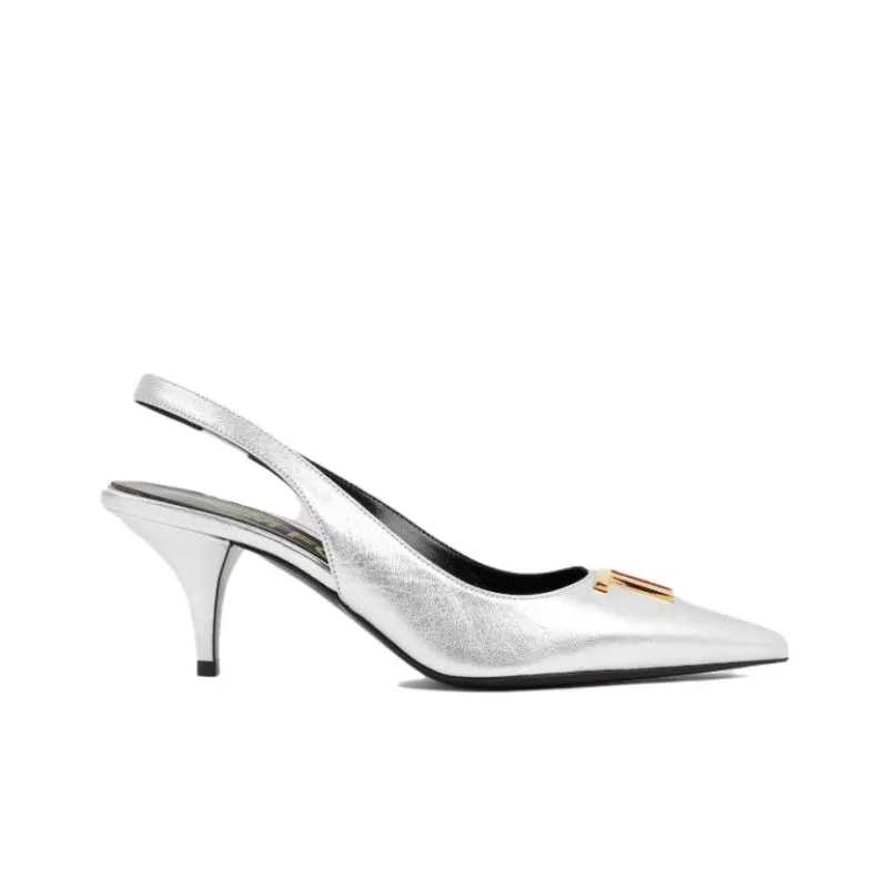 TOM FORD Logo-plaque Slingback Pumps-1