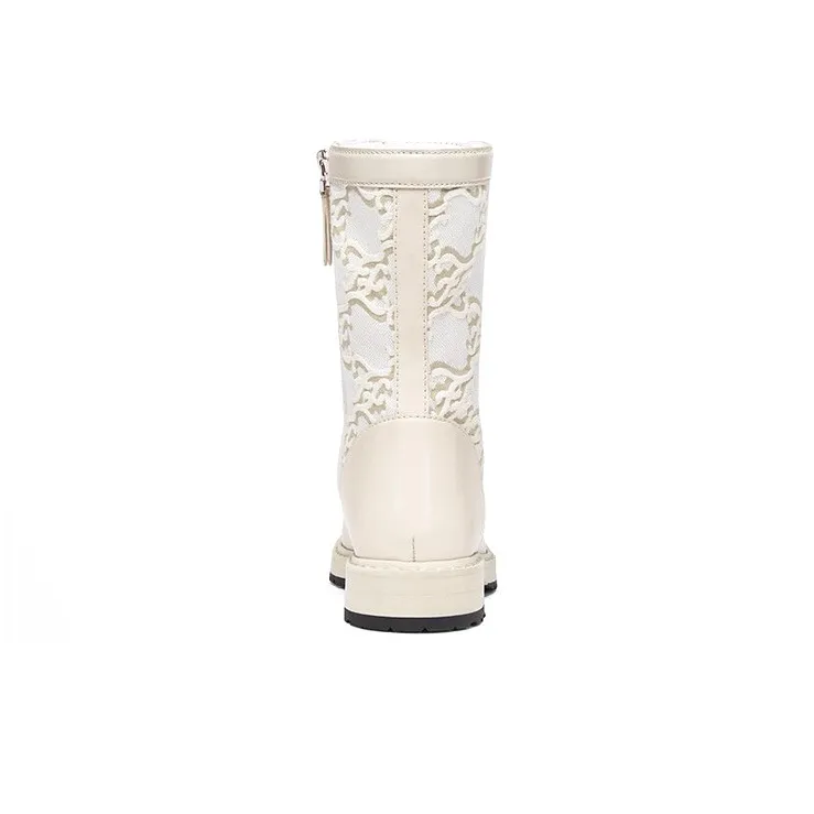 FENDI Ankle Boots Women's White-4