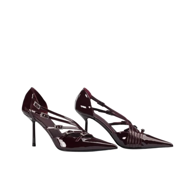 Le Silla Scarlet 100mm Leather Pumps-2