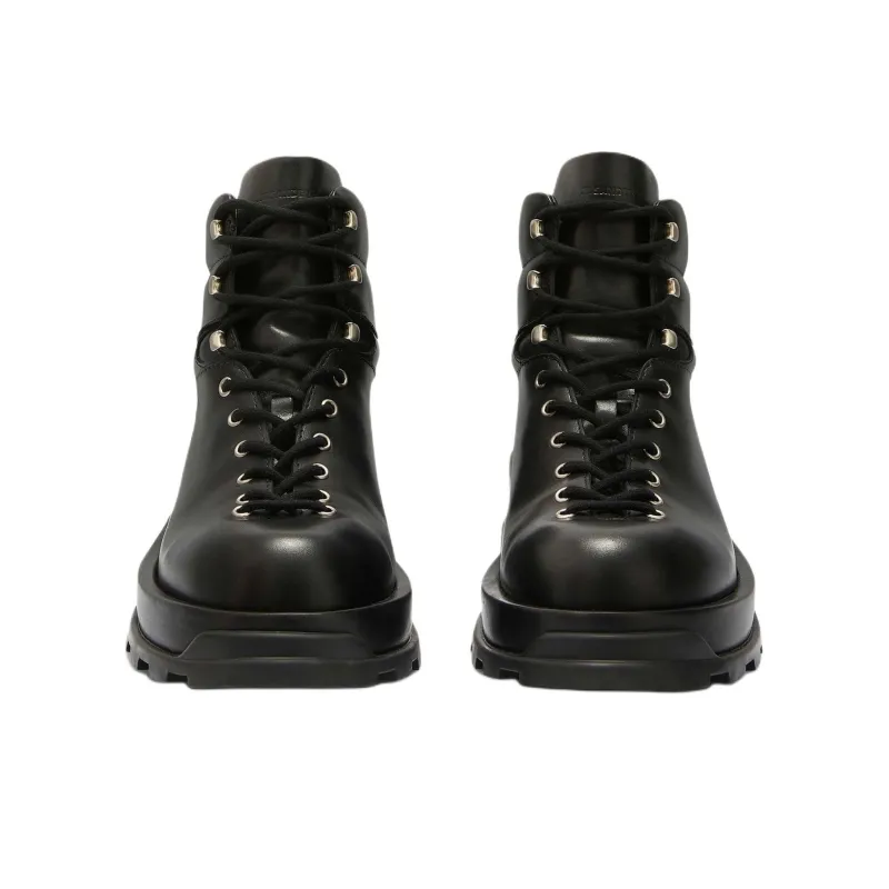 JIL SANDER Lace Up Ankle Boots-4
