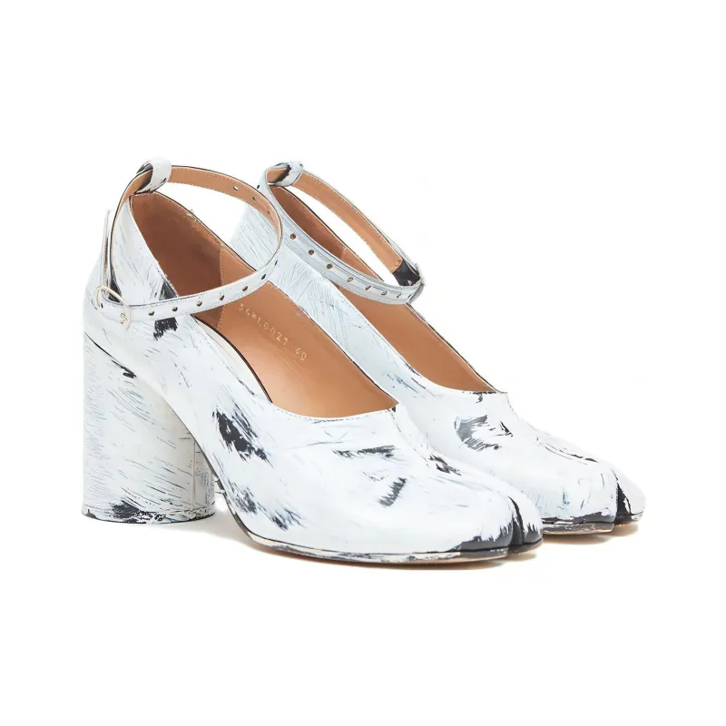Maison Margiela Tabi Bianchetto 80mm Leather Pumps-2