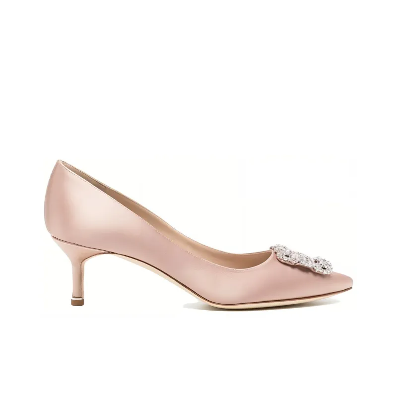MANOLO BLAHNIK Slim Heel High Heels 5cm Women's Pink-1