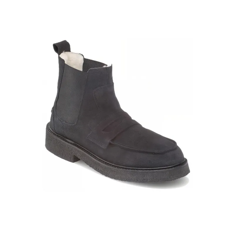 Inuikii Short Chelsea Boots Men's Black-2