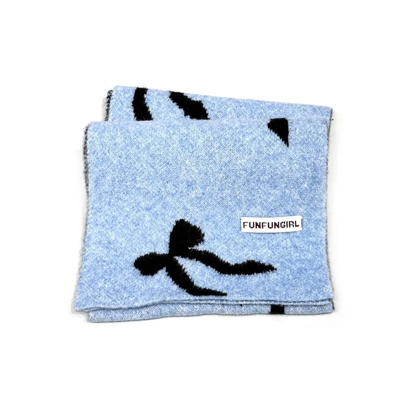 PISHUSHU Wool Blend Knit Scarves Women's-4