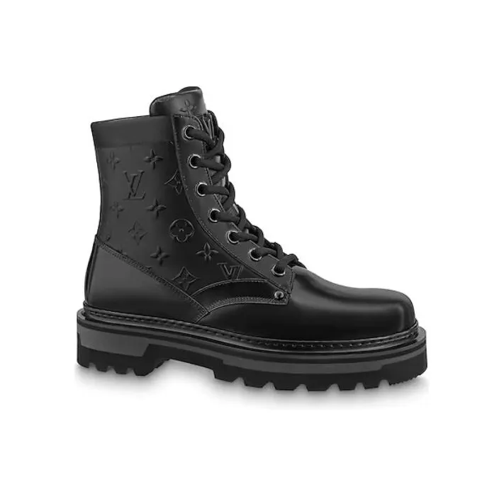 LOUIS VUITTON Ranger Ankle Boots Men's Black-1