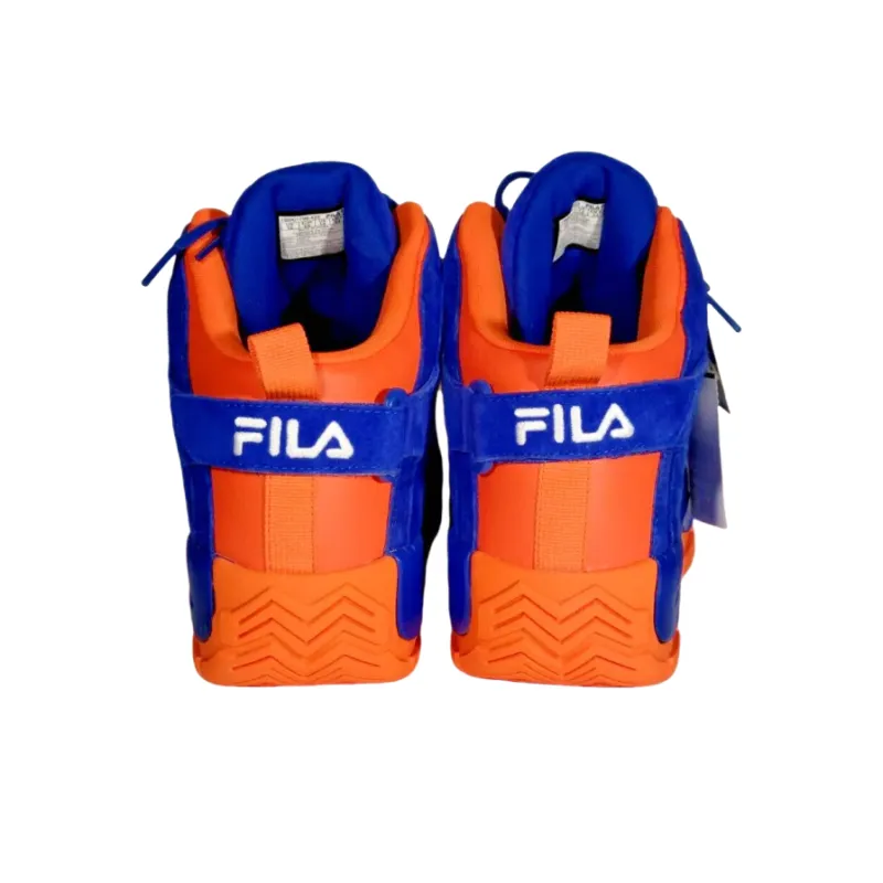 FILA 96 Grant Hill Anti-Slip Wear-Resistant Mid-Top Basketball Shoes Men's Blue-3