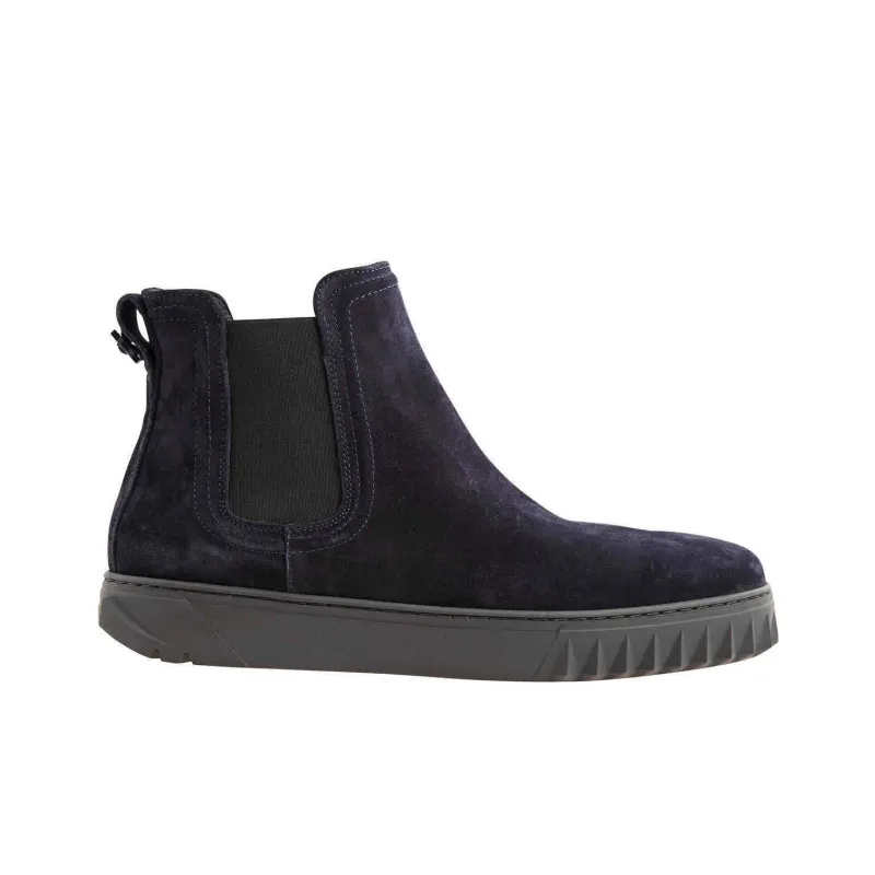 FERRAGAMO Short Chelsea Boots Men's Black-1