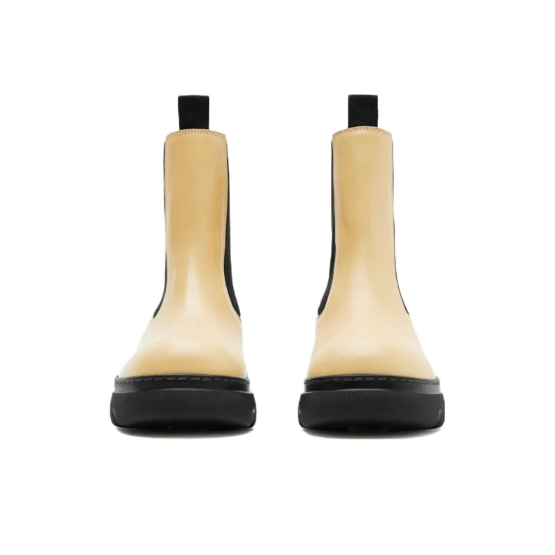 Burberry Creeper Leather Chelsea Boots-3