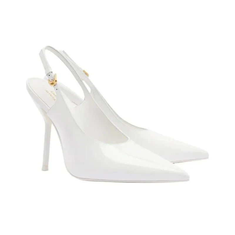 ALTUZARRA x Larroude Slim Heel High Heels 10.5cm Women's White-2