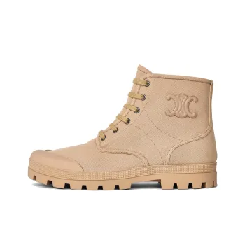 CELINE Ankle Boots Men's Light Brown