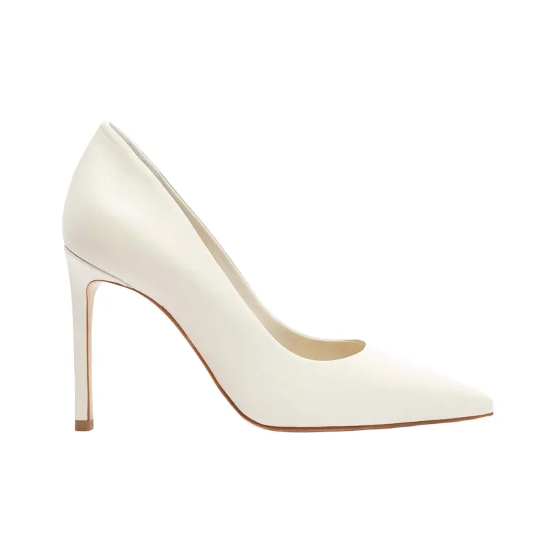 Schutz Lou Slim Heel High Heels 10cm Women's White-1