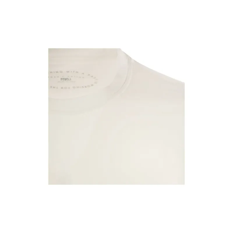 FEDELI T Shirts Men White-3