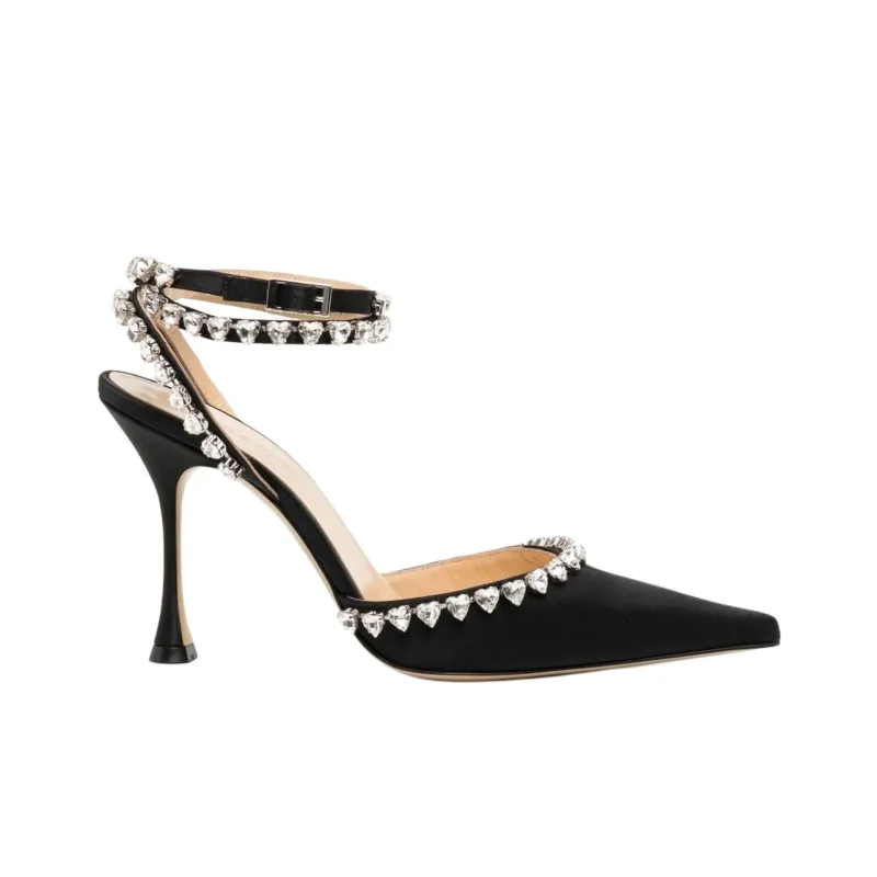 MACH & MACH Crystal-embellished 90mm Pumps-1