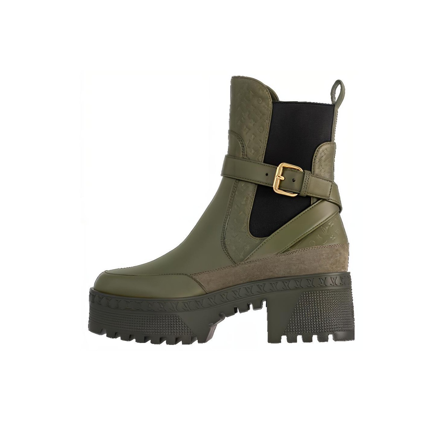 louis vuitton green boots