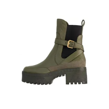 LOUIS VUITTON Ankle Length Chelsea Boots Women's Green